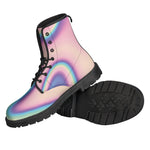 Pink And Teal Holographic Print Backpack