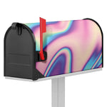 Pink And Teal Holographic Print Mailbox Cover