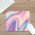 Pink And Teal Holographic Print Mouse Pad
