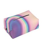 Pink And Teal Holographic Print Rectangle Tissue Box Cover