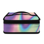 Pink And Teal Holographic Print Small Lunch Bag