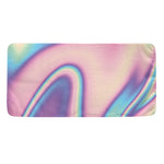 Pink And Teal Holographic Print Towel