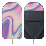 Pink And Teal Holographic Print Waterproof Car Seat Cover