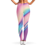 Pink And Teal Holographic Print Women's Leggings