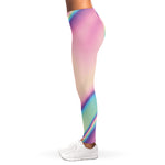 Pink And Teal Holographic Print Women's Leggings