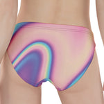 Pink And Teal Holographic Print Women's Panties