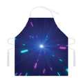 Pink And Teal Lights Speed Print Adjustable Apron