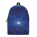 Pink And Teal Lights Speed Print School Backpack