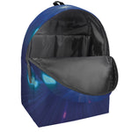 Pink And Teal Lights Speed Print Backpack