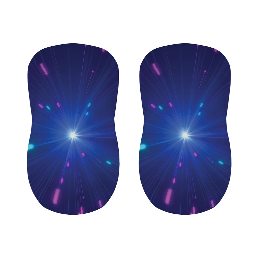 Pink And Teal Lights Speed Print Bar Stool Covers