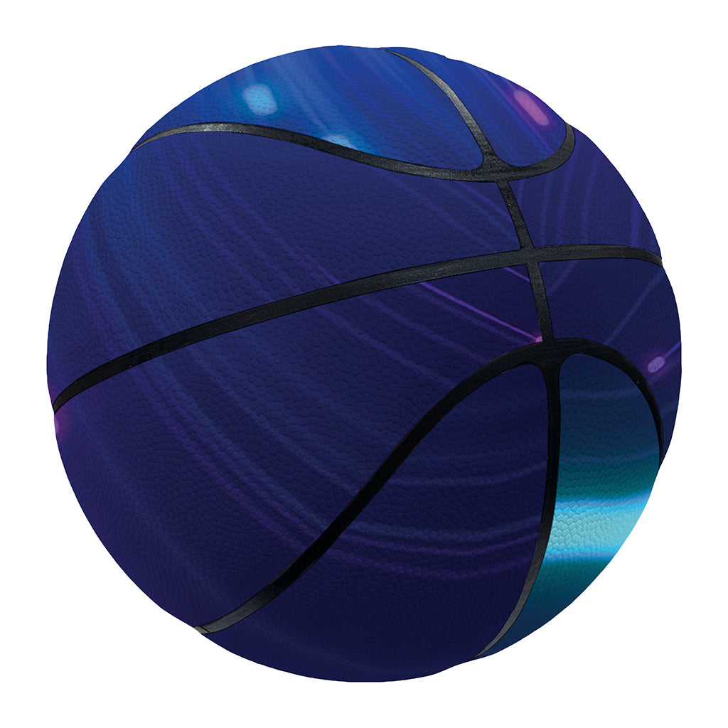 Pink And Teal Lights Speed Print Basketball