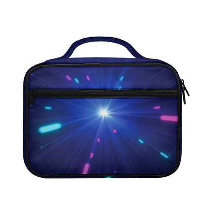 Pink And Teal Lights Speed Print Briefcase Bible Bag