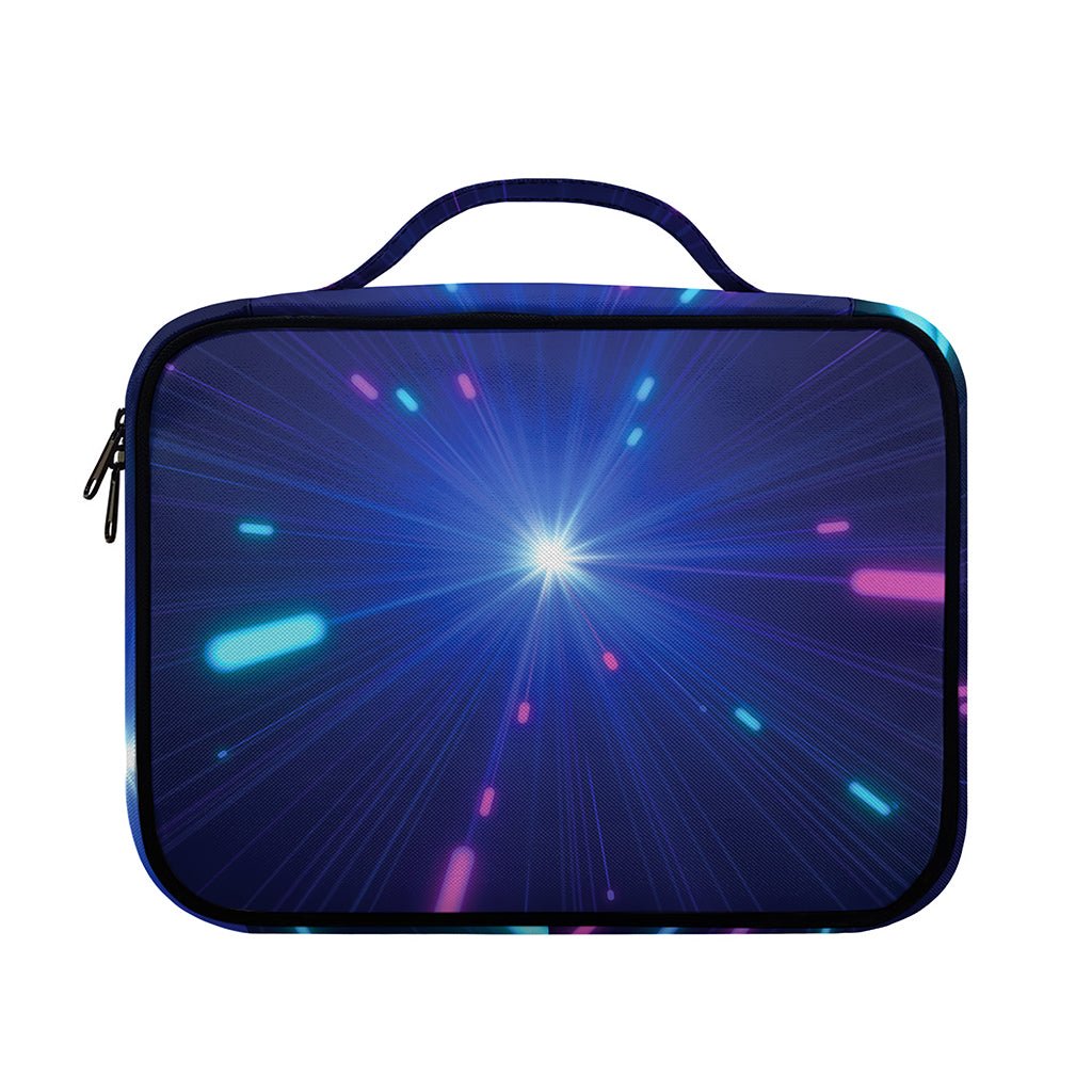 Pink And Teal Lights Speed Print Briefcase Bible Bag