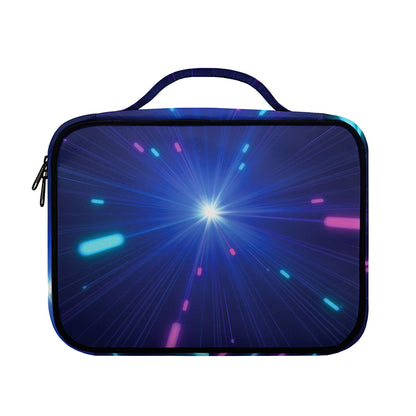 Pink And Teal Lights Speed Print Briefcase Bible Bag