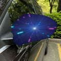 Pink And Teal Lights Speed Print Car Side Mirror Covers