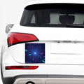 Pink And Teal Lights Speed Print Car Sticker