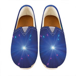 Pink And Teal Lights Speed Print Casual Shoes