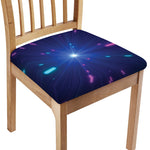 Pink And Teal Lights Speed Print Chair Cushion Cover