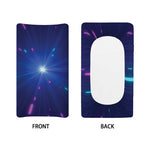Pink And Teal Lights Speed Print Changing Pad Cover