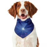 Pink And Teal Lights Speed Print Dog Bandana