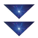 Pink And Teal Lights Speed Print Dog Bandana