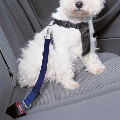 Pink And Teal Lights Speed Print Dog Seat Belt