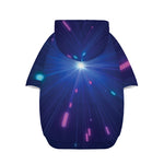 Pink And Teal Lights Speed Print Dog Zip Up Hoodie