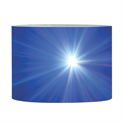 Pink And Teal Lights Speed Print Drum Lamp Shade