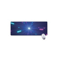 Pink And Teal Lights Speed Print Extended Mouse Pad