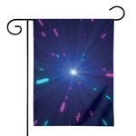 Pink And Teal Lights Speed Print House Flag