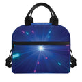 Pink And Teal Lights Speed Print Insulated Lunch Bag
