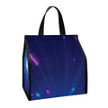 Pink And Teal Lights Speed Print Insulated Lunch Tote
