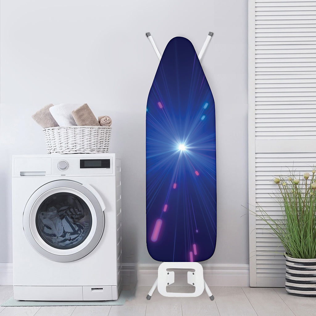 Pink And Teal Lights Speed Print Ironing Board Cover