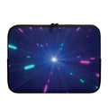 Pink And Teal Lights Speed Print Laptop Sleeve