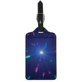 Pink And Teal Lights Speed Print Luggage Tag