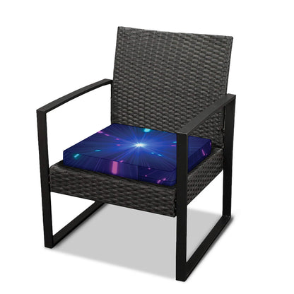 Pink And Teal Lights Speed Print Outdoor Seat Cushion Cover