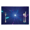 Pink And Teal Lights Speed Print Placemat