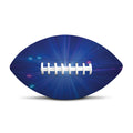 Pink And Teal Lights Speed Print Rugby Ball