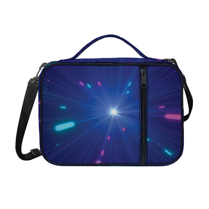 Pink And Teal Lights Speed Print Shoulder Strap Bible Bag