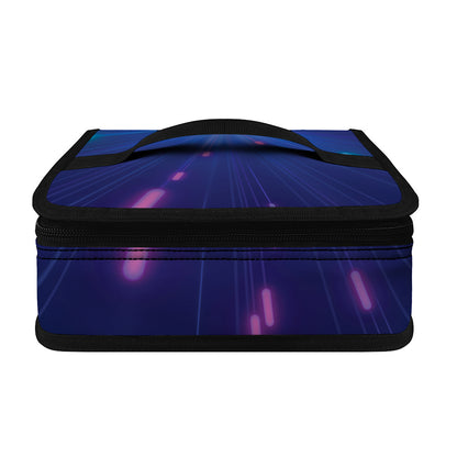 Pink And Teal Lights Speed Print Small Lunch Bag