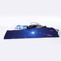 Pink And Teal Lights Speed Print Sports Towel