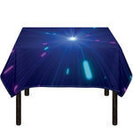 Pink And Teal Lights Speed Print Tablecloth