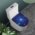Pink And Teal Lights Speed Print Toilet Lid Cover