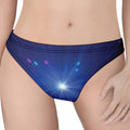 Pink And Teal Lights Speed Print Women's Thong