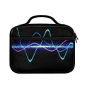 Pink And Teal Sound Wave Print Briefcase Bible Bag