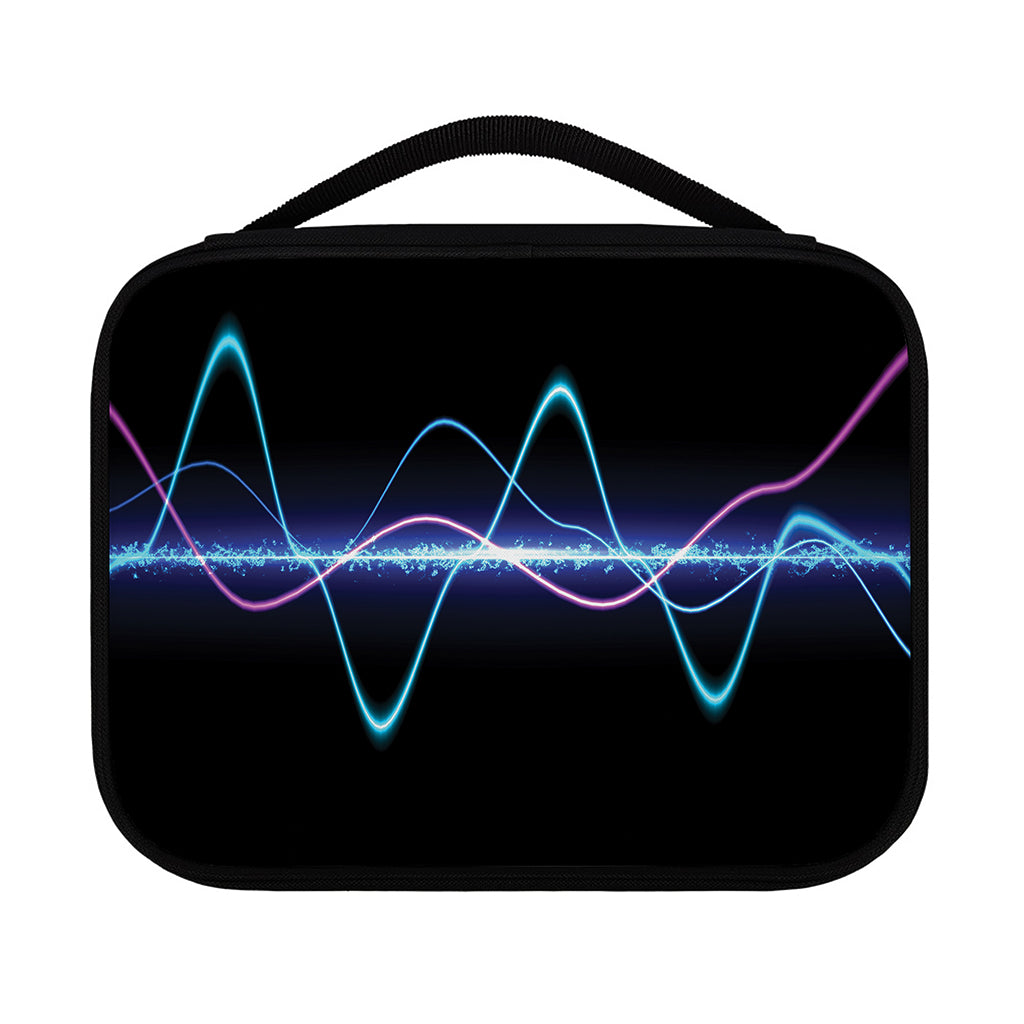 Pink And Teal Sound Wave Print Classic Bible Case