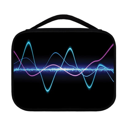 Pink And Teal Sound Wave Print Classic Bible Case