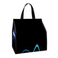 Pink And Teal Sound Wave Print Insulated Lunch Tote