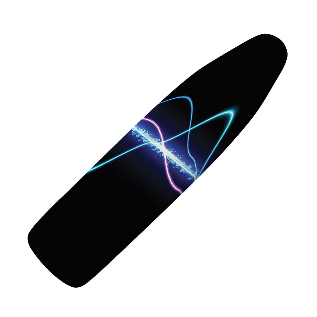Pink And Teal Sound Wave Print Ironing Board Cover