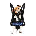 Pink And Teal Sound Wave Print Pet Carrier Backpack